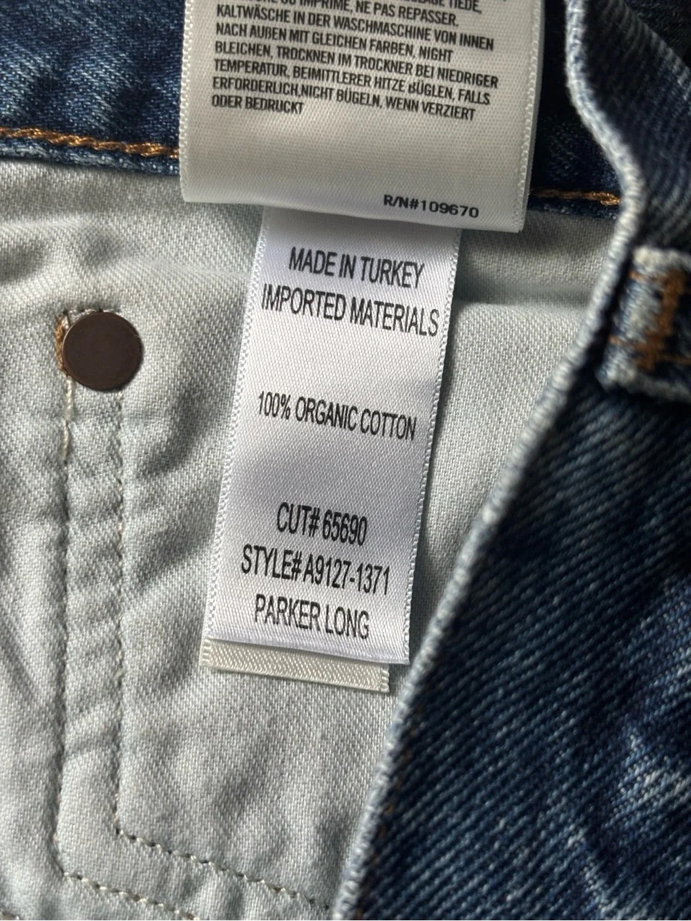 Agolde Parker long  dark Denim Shorts